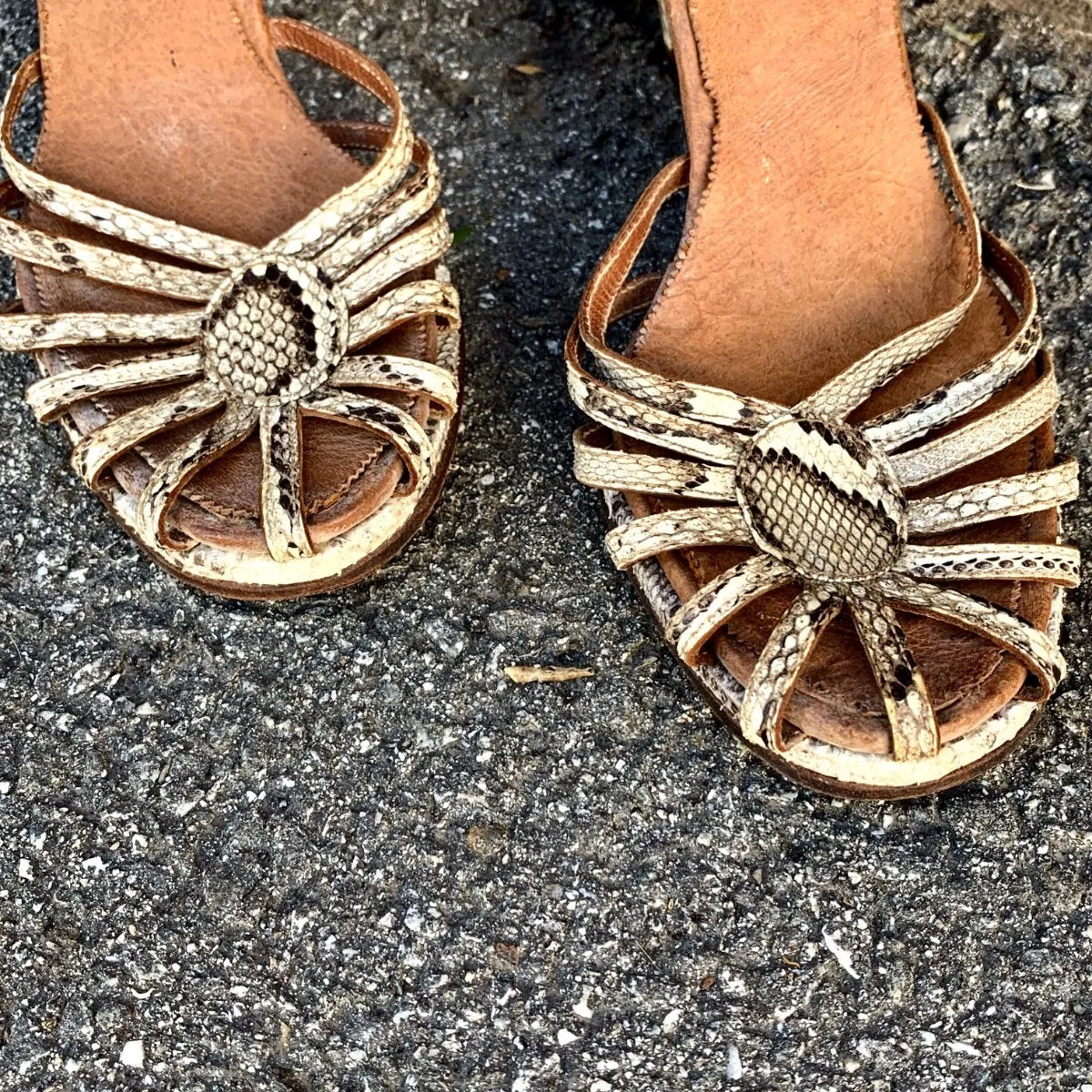 1940s Snakeskin Heels