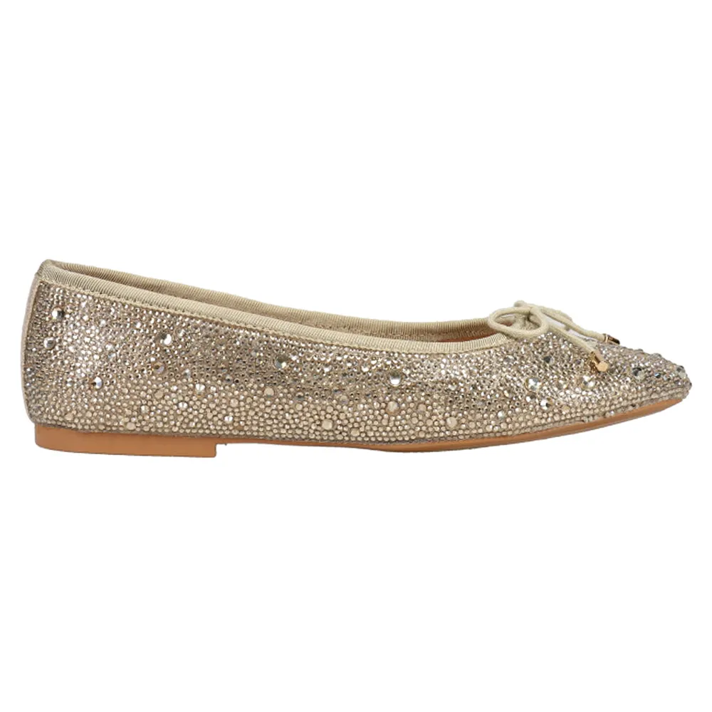 Blossoms Rhinestone Ballet Flats