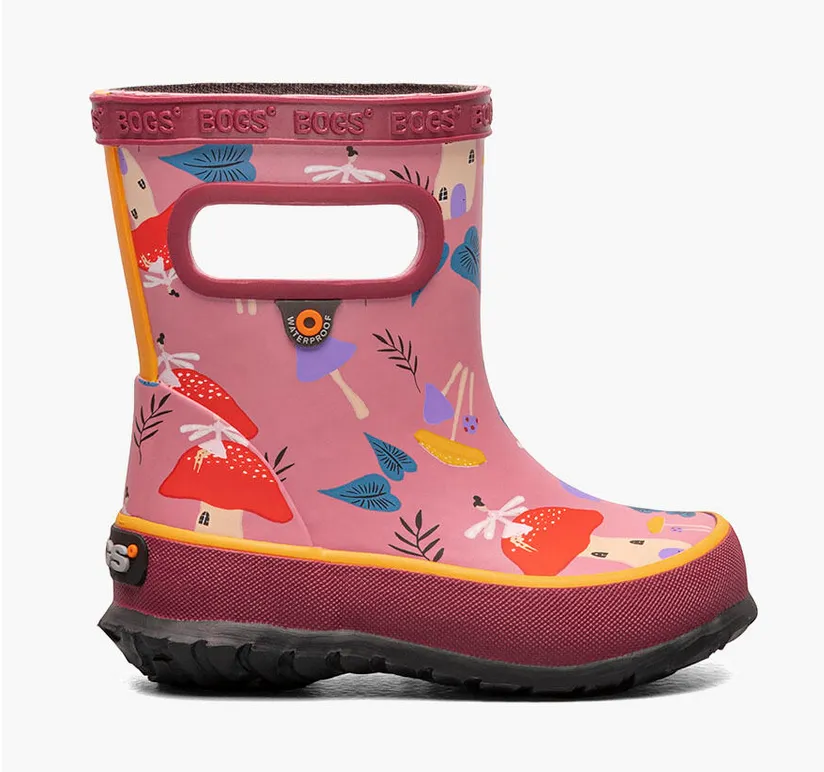 BOGS Skipper Rain Boots Mushroom  Tea Rose  Multi