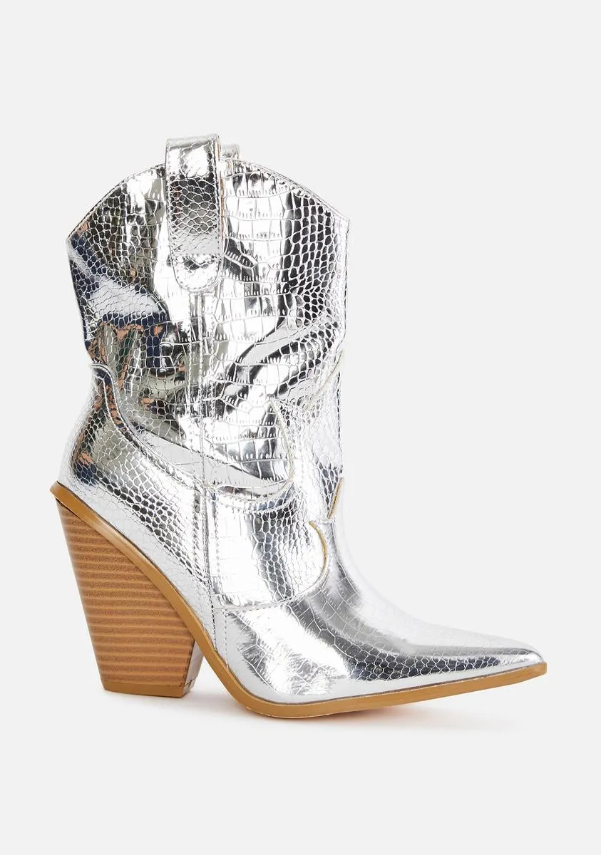 Chrome Walk My Way Cowboy Boots