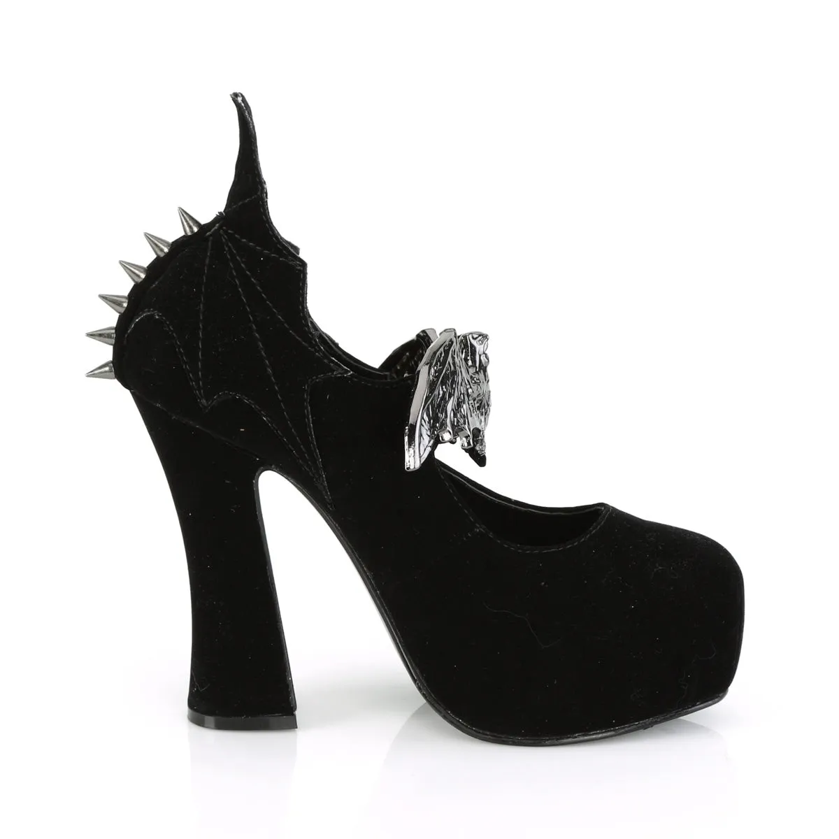 Demon Platform Heels Velvet