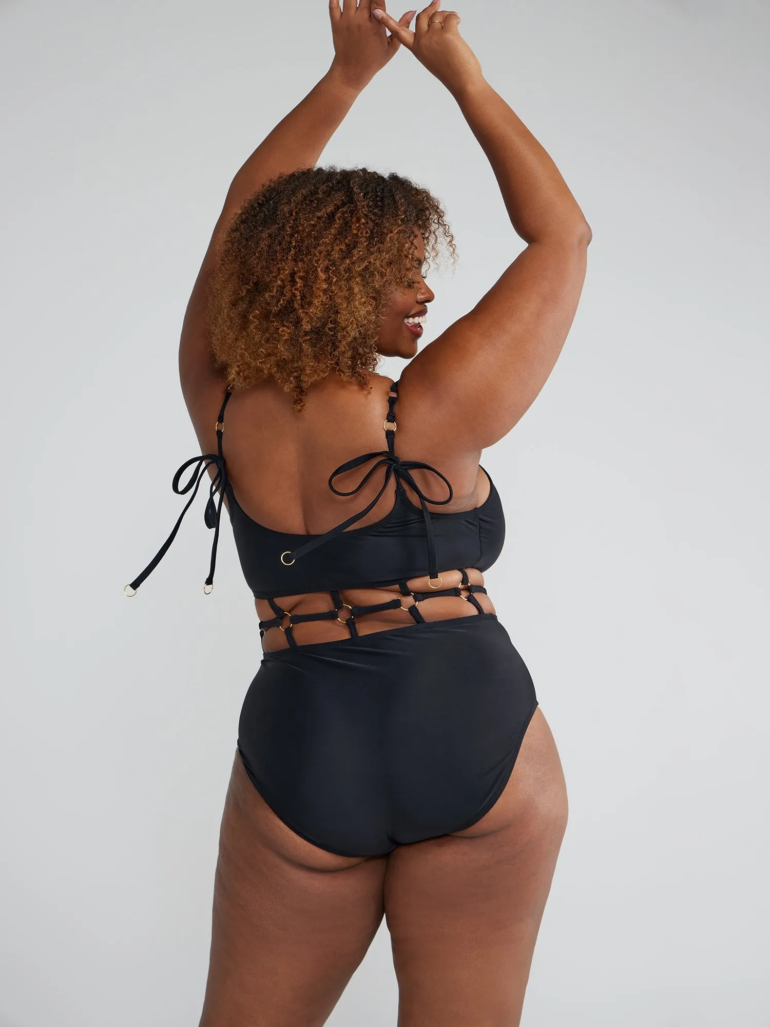 Fashion To Figure - Caged Detail One-Piece Swimsuit