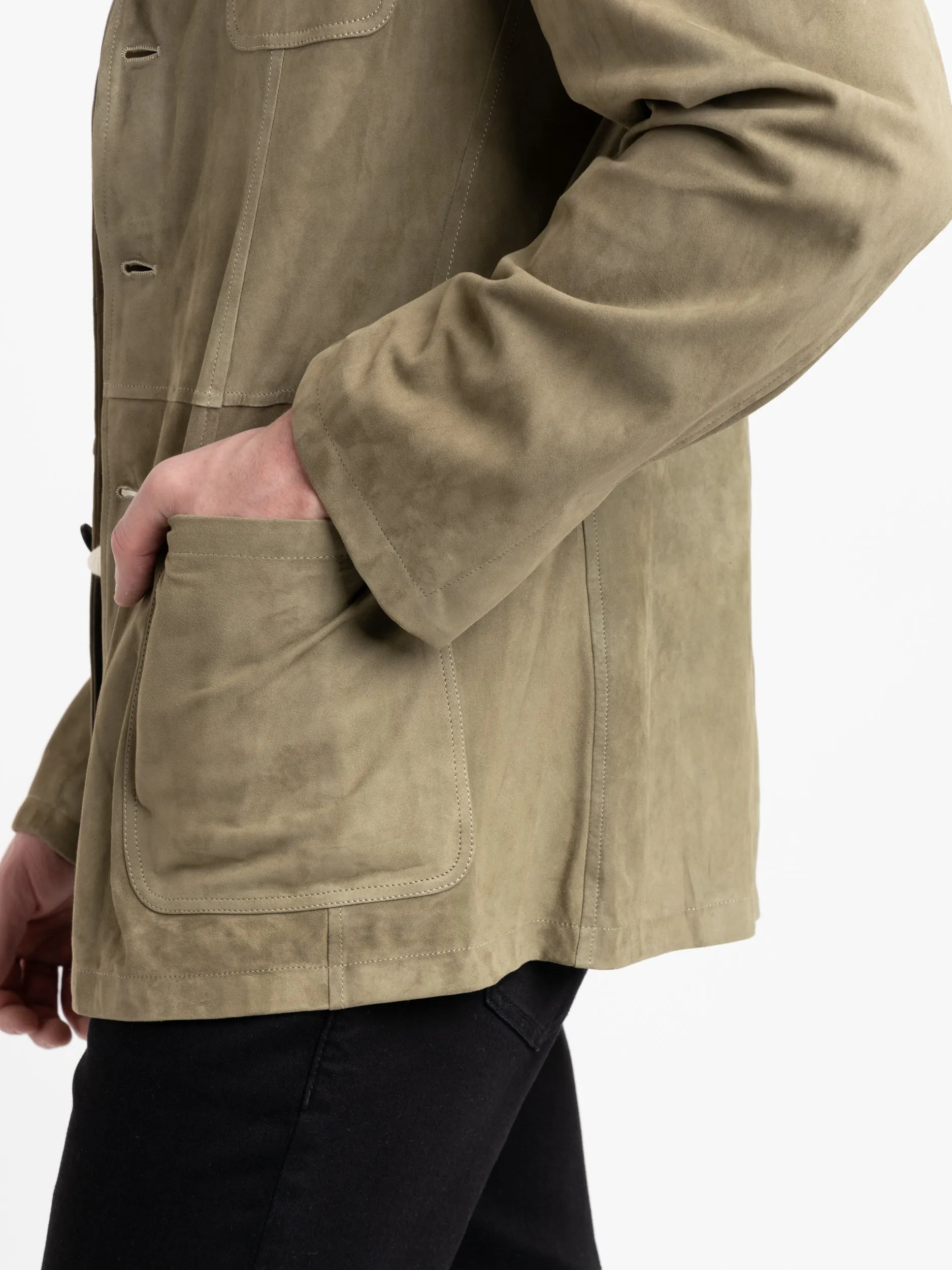 Green Scutum Suede Jacket