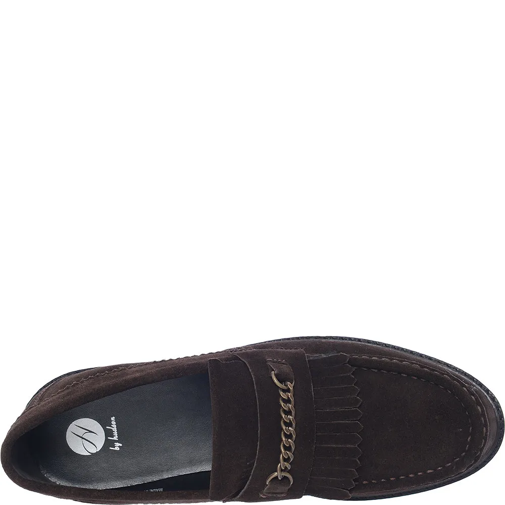 H By Hudson Men's Brown Suede Archer Loafers