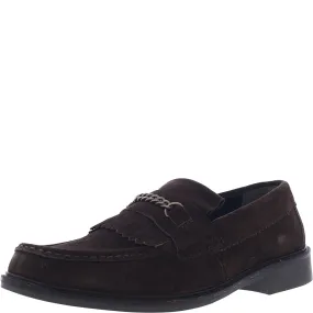 H By Hudson Men's Brown Suede Archer Loafers