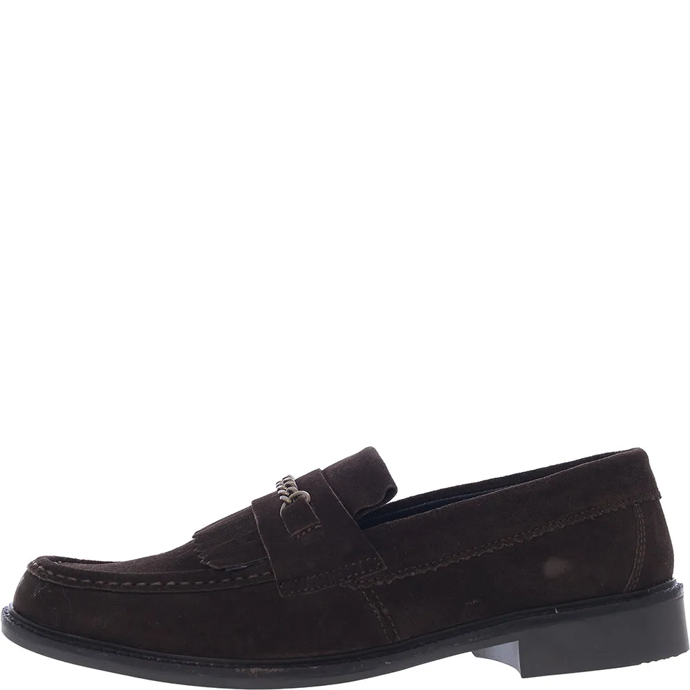 H By Hudson Men's Brown Suede Archer Loafers