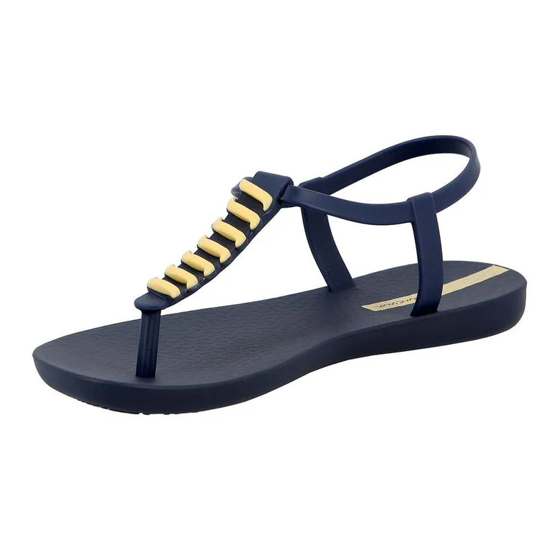 Ipanema Thong Sandals - Navy/Yellow