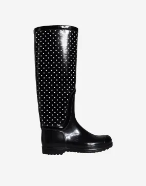 Knee-High Polka Dot Rain Boots