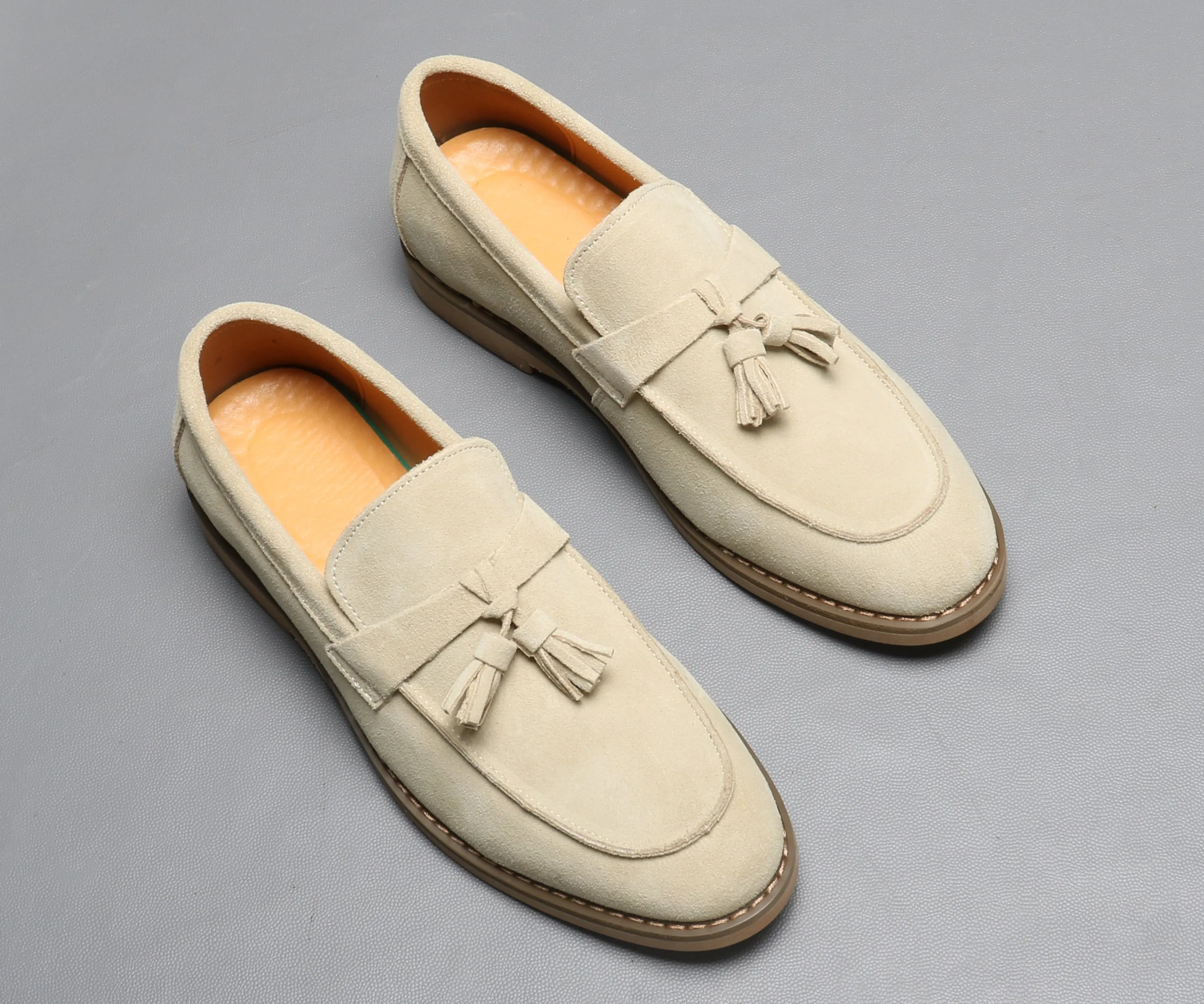 Men's Calf Leather Tassel Loafers