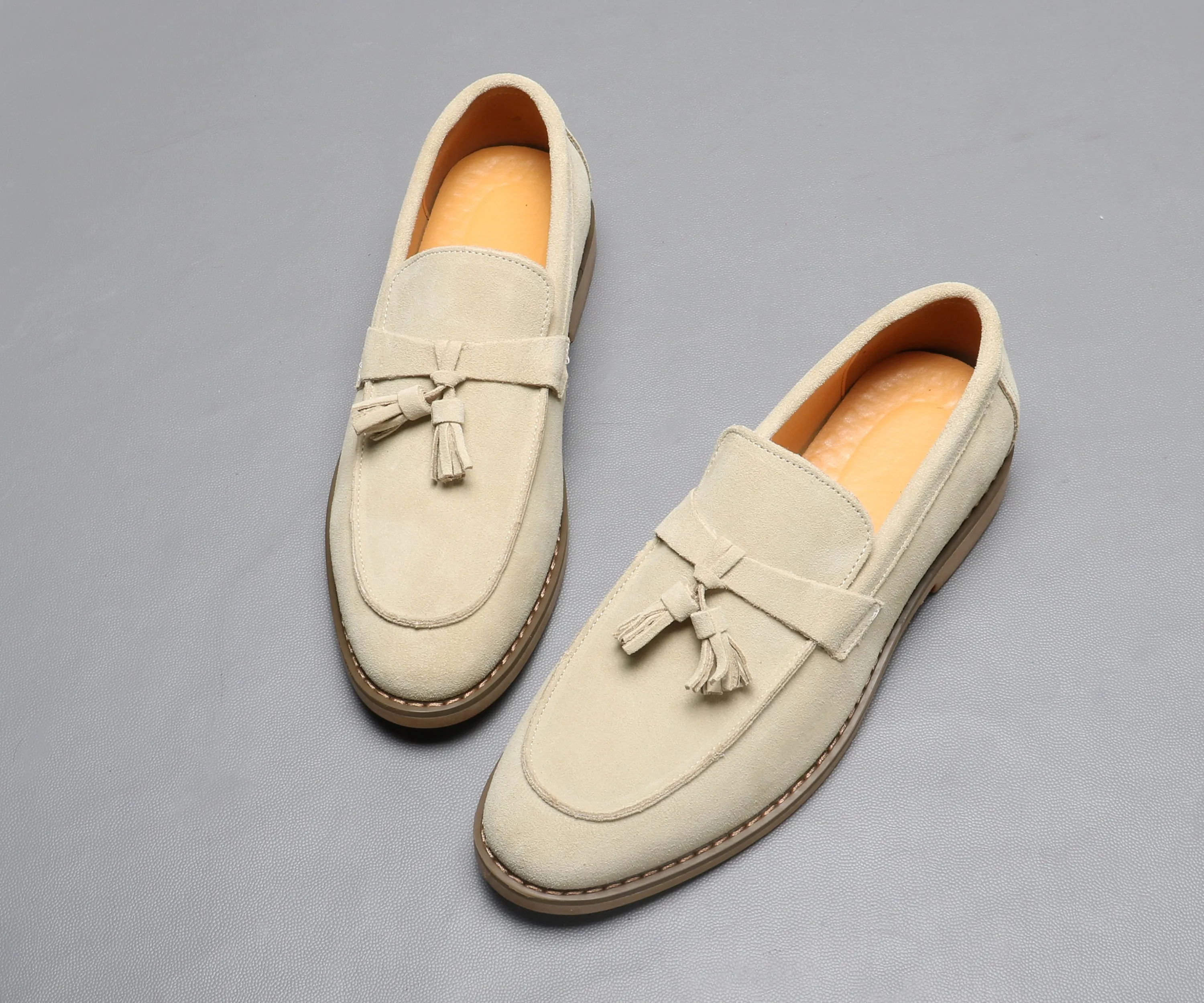 Men's Calf Leather Tassel Loafers