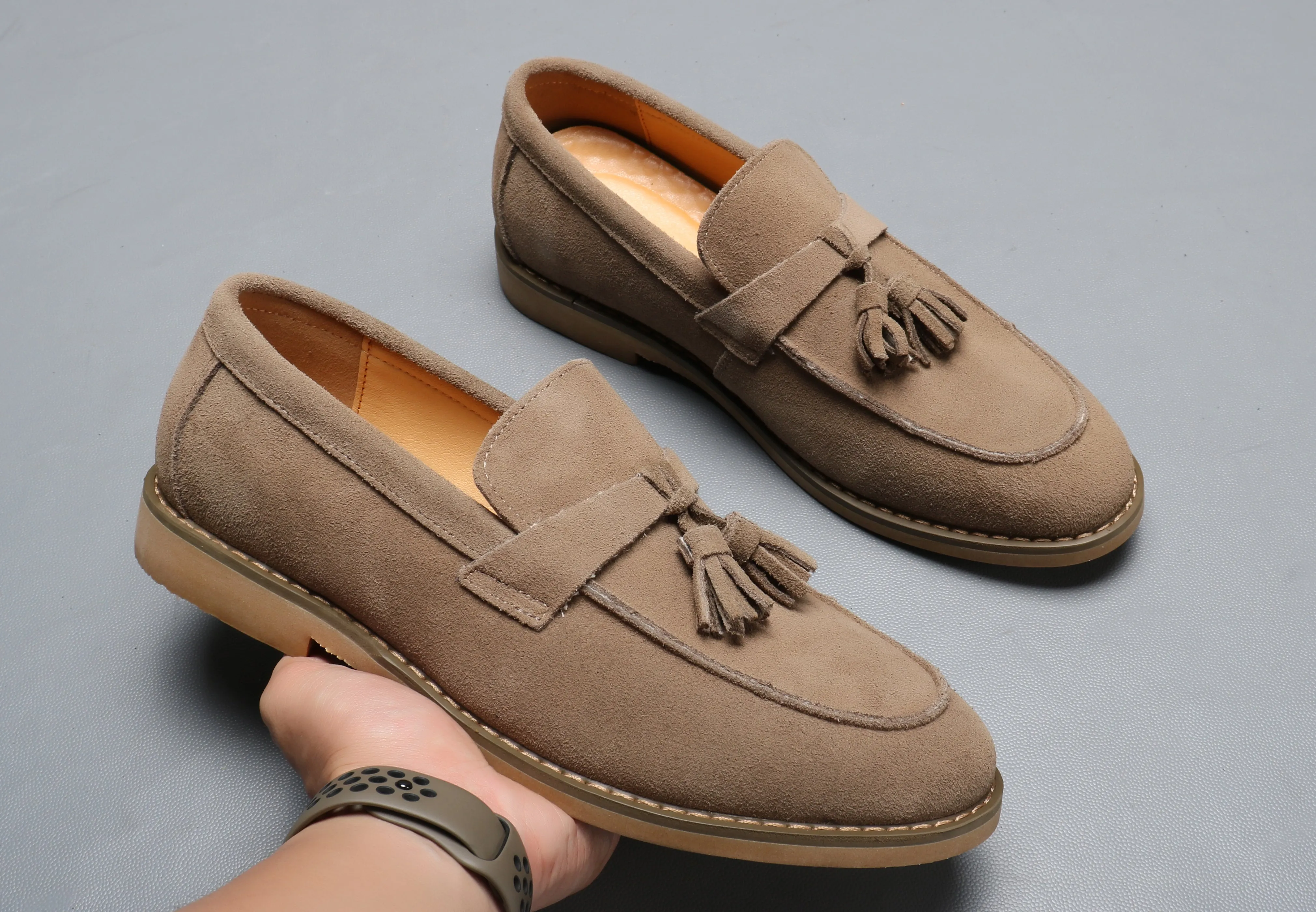 Men's Calf Leather Tassel Loafers