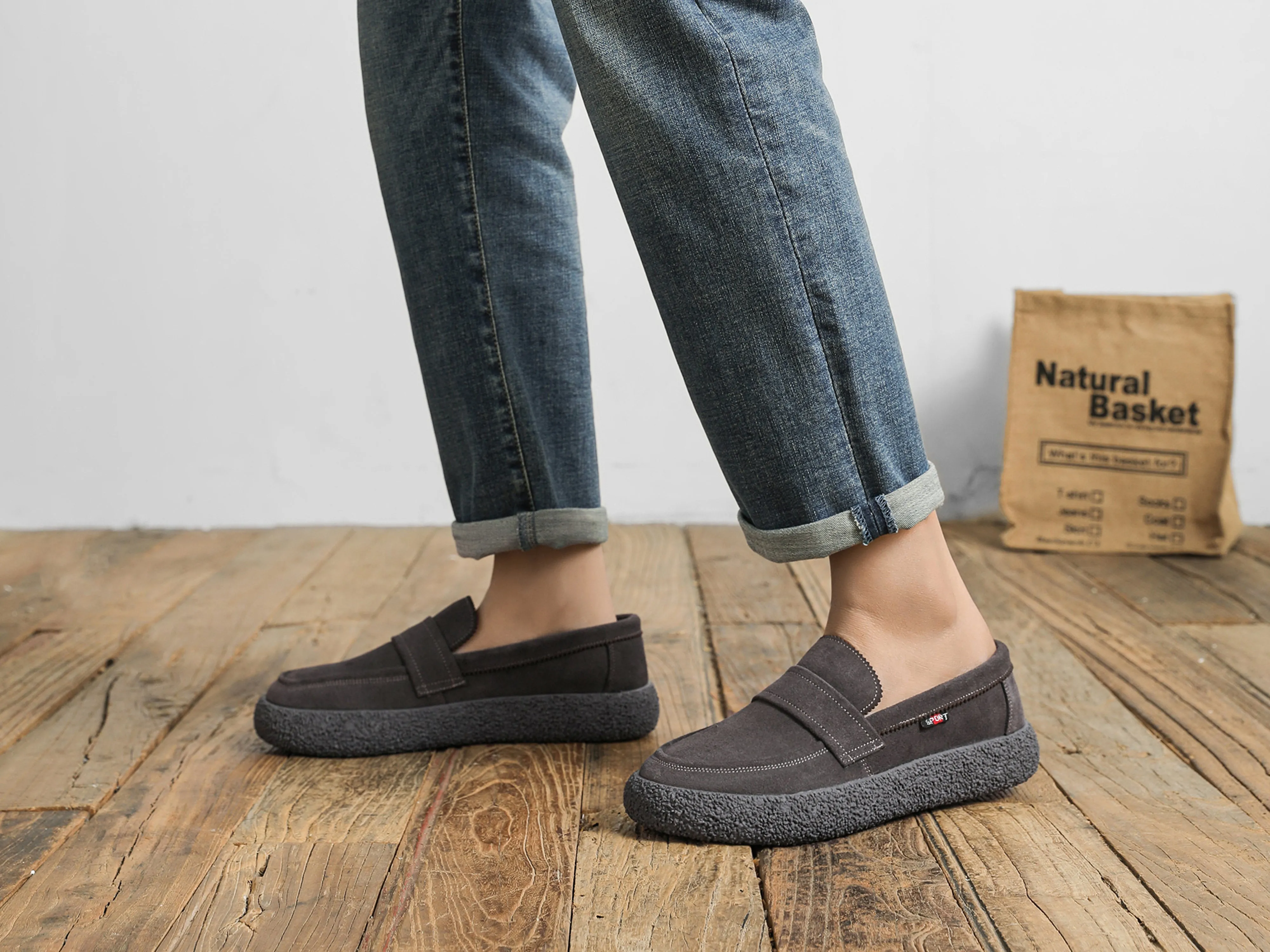 Men's Flat Suede Loafers