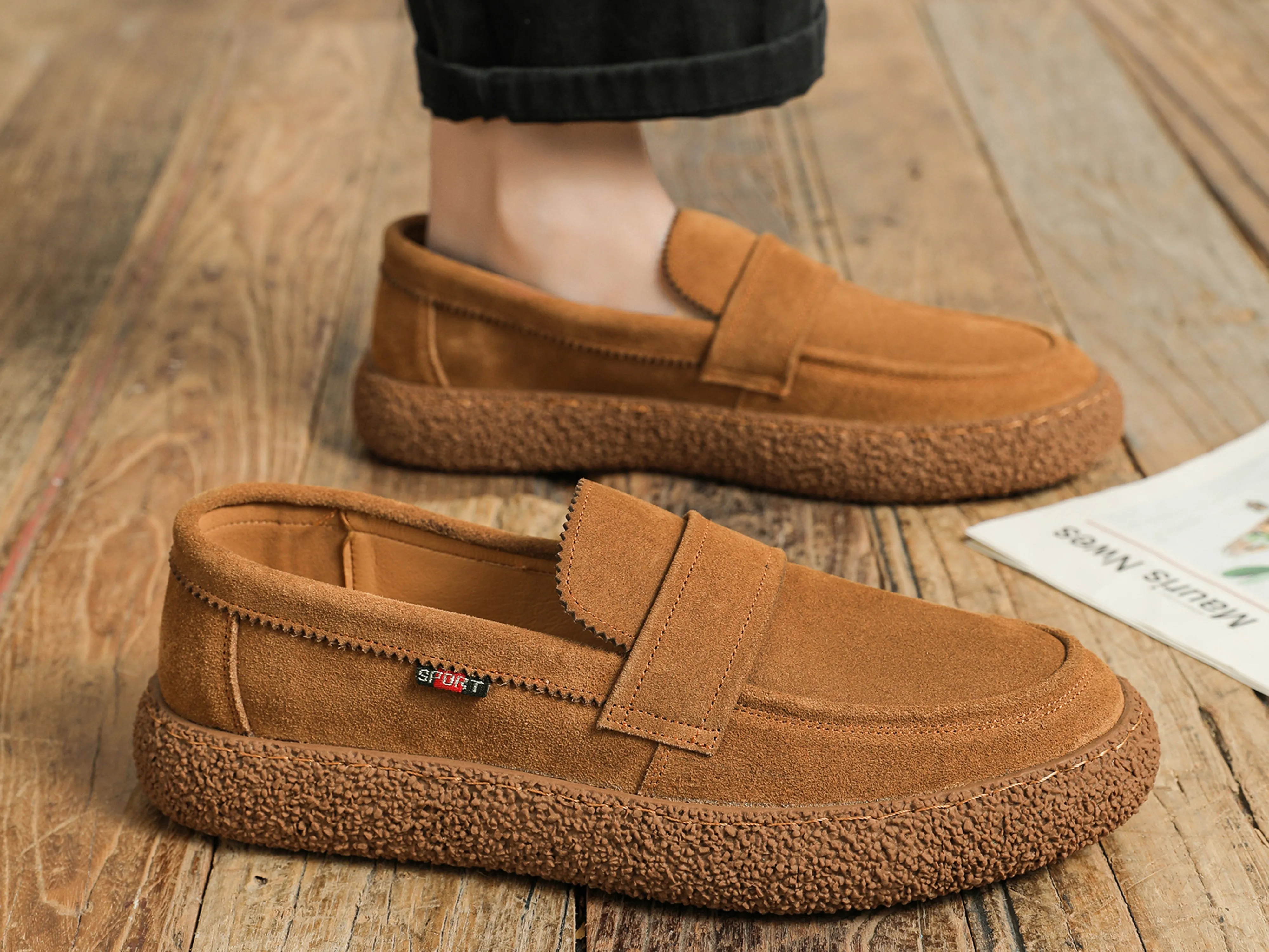 Men's Flat Suede Loafers