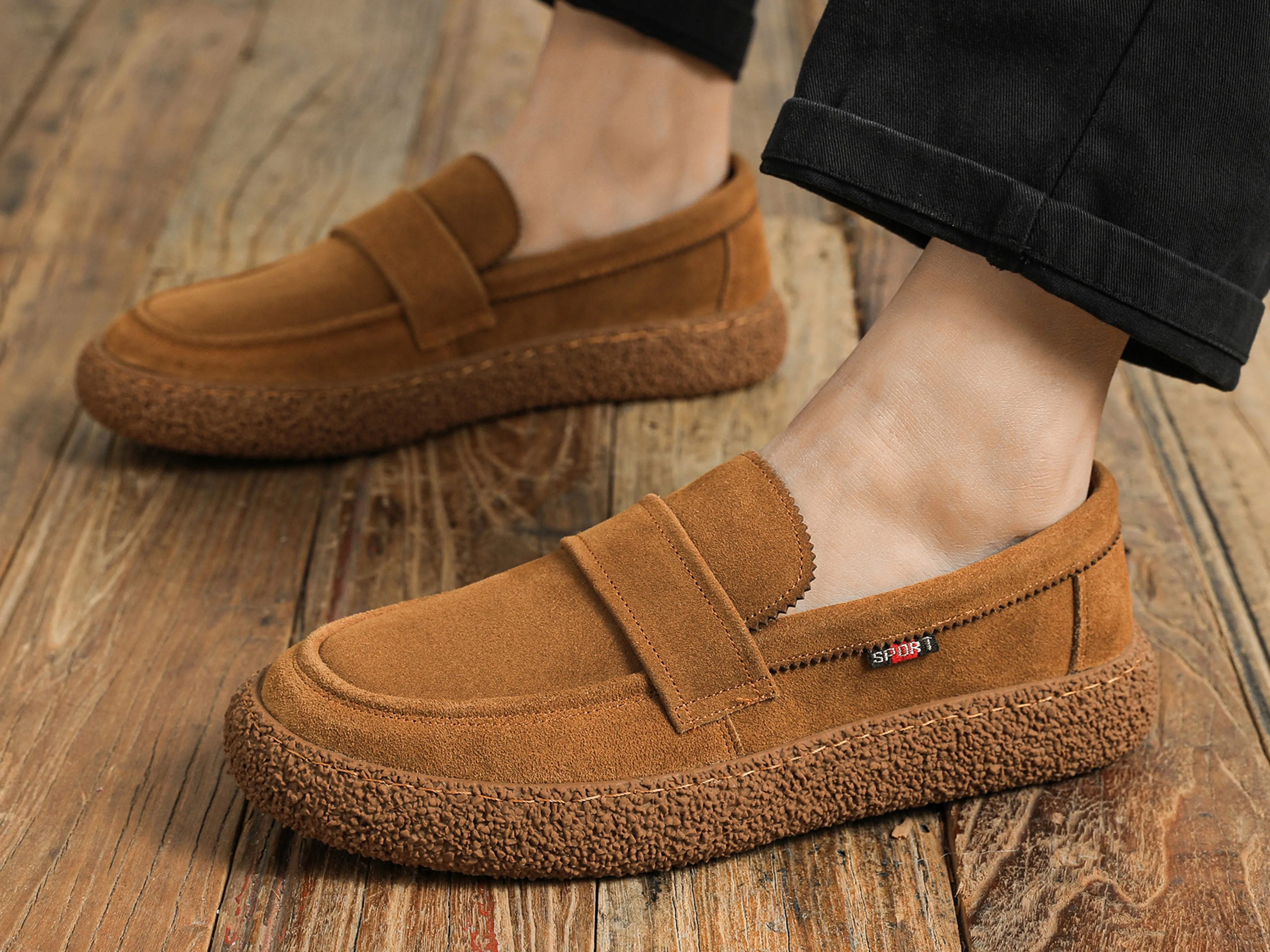 Men's Flat Suede Loafers