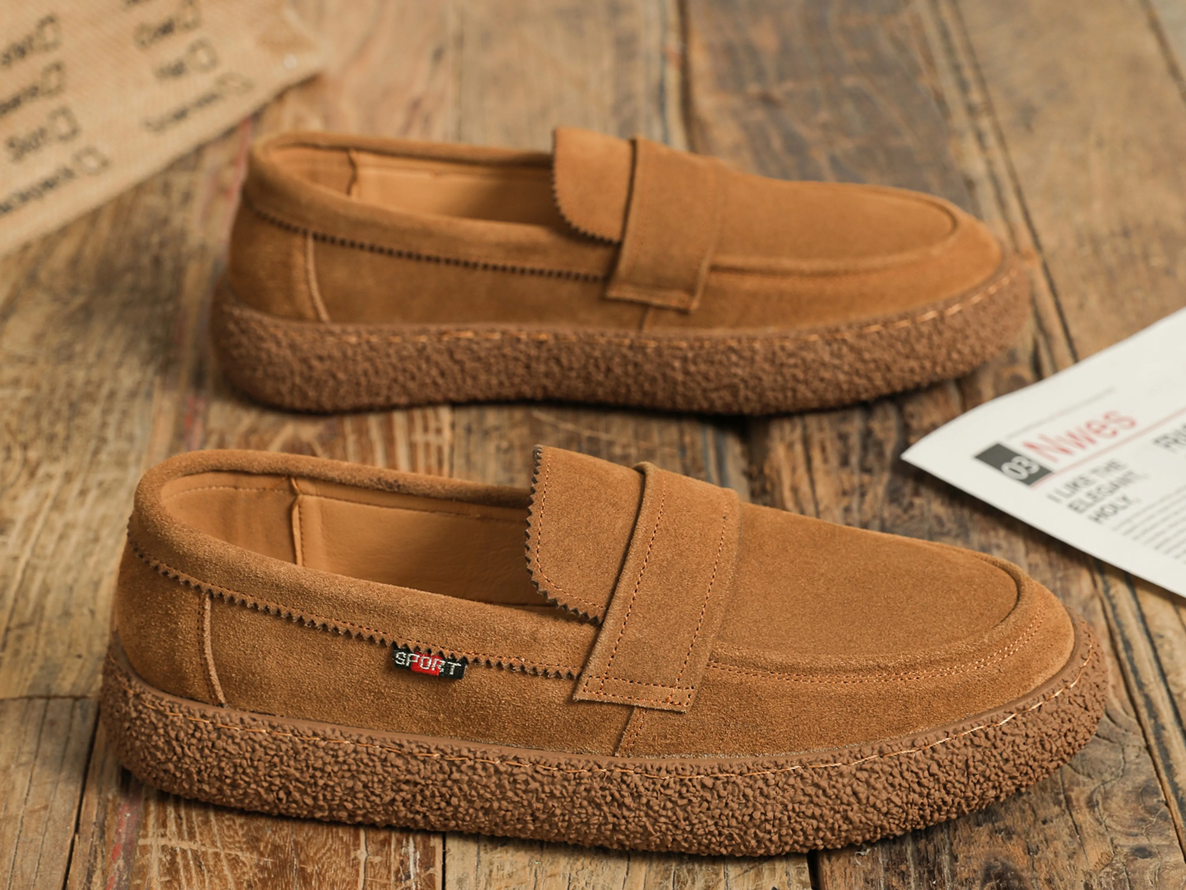 Men's Flat Suede Loafers