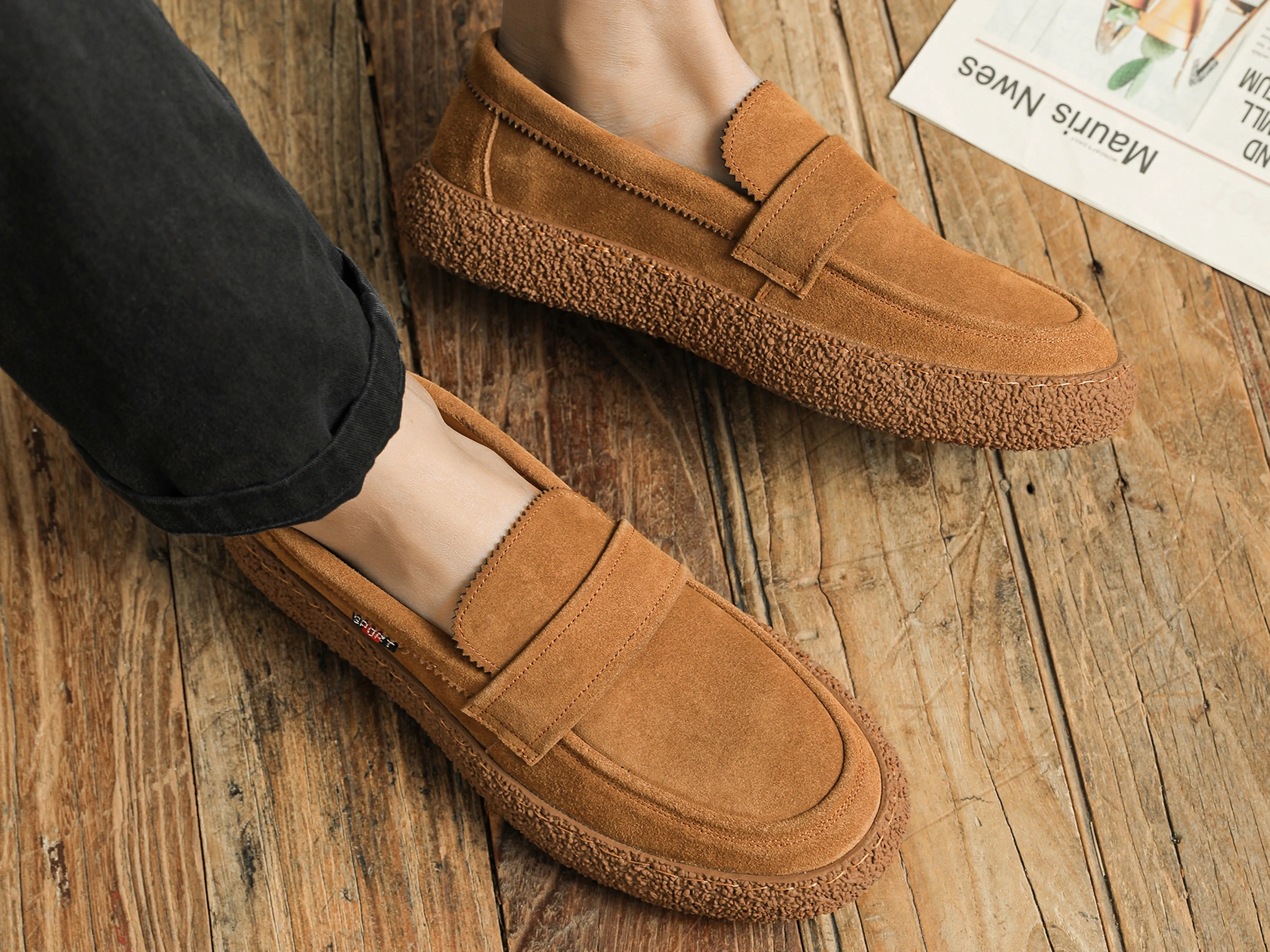 Men's Flat Suede Loafers