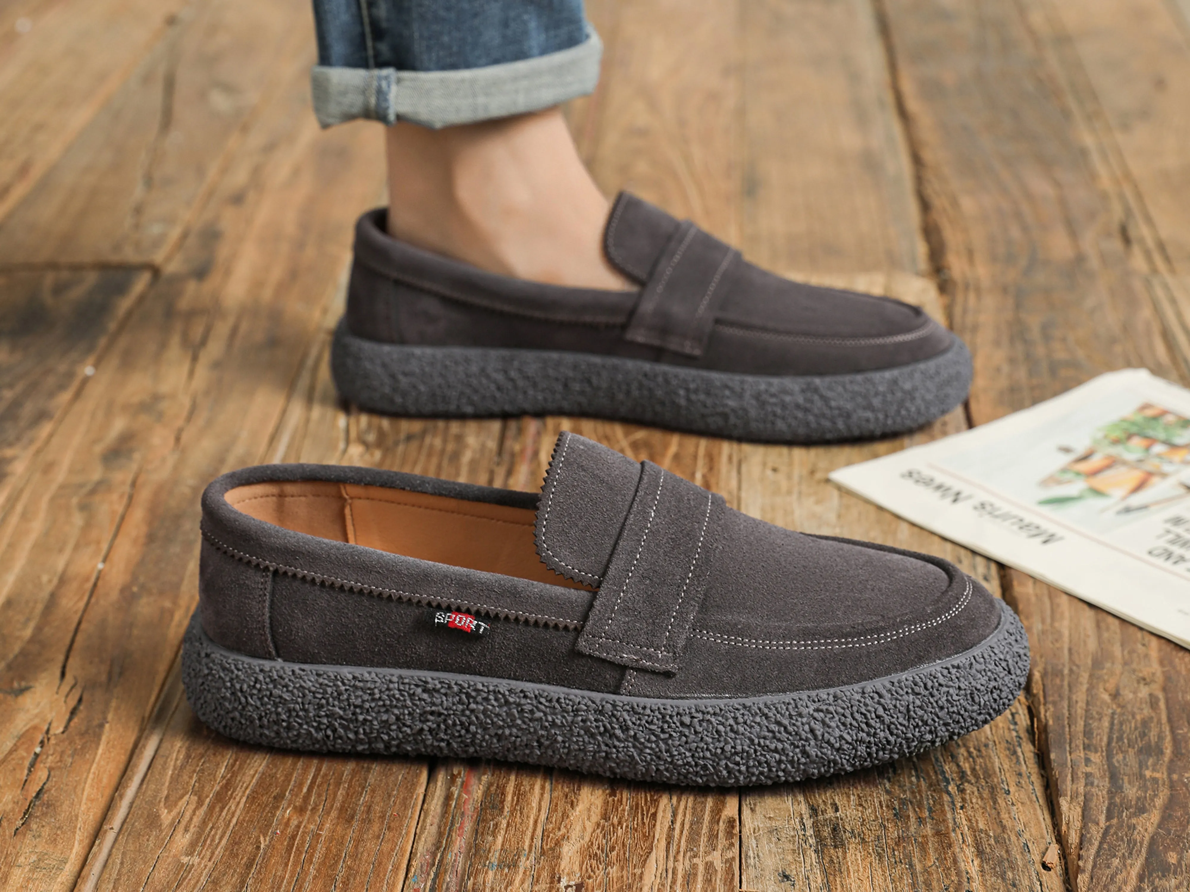 Men's Flat Suede Loafers