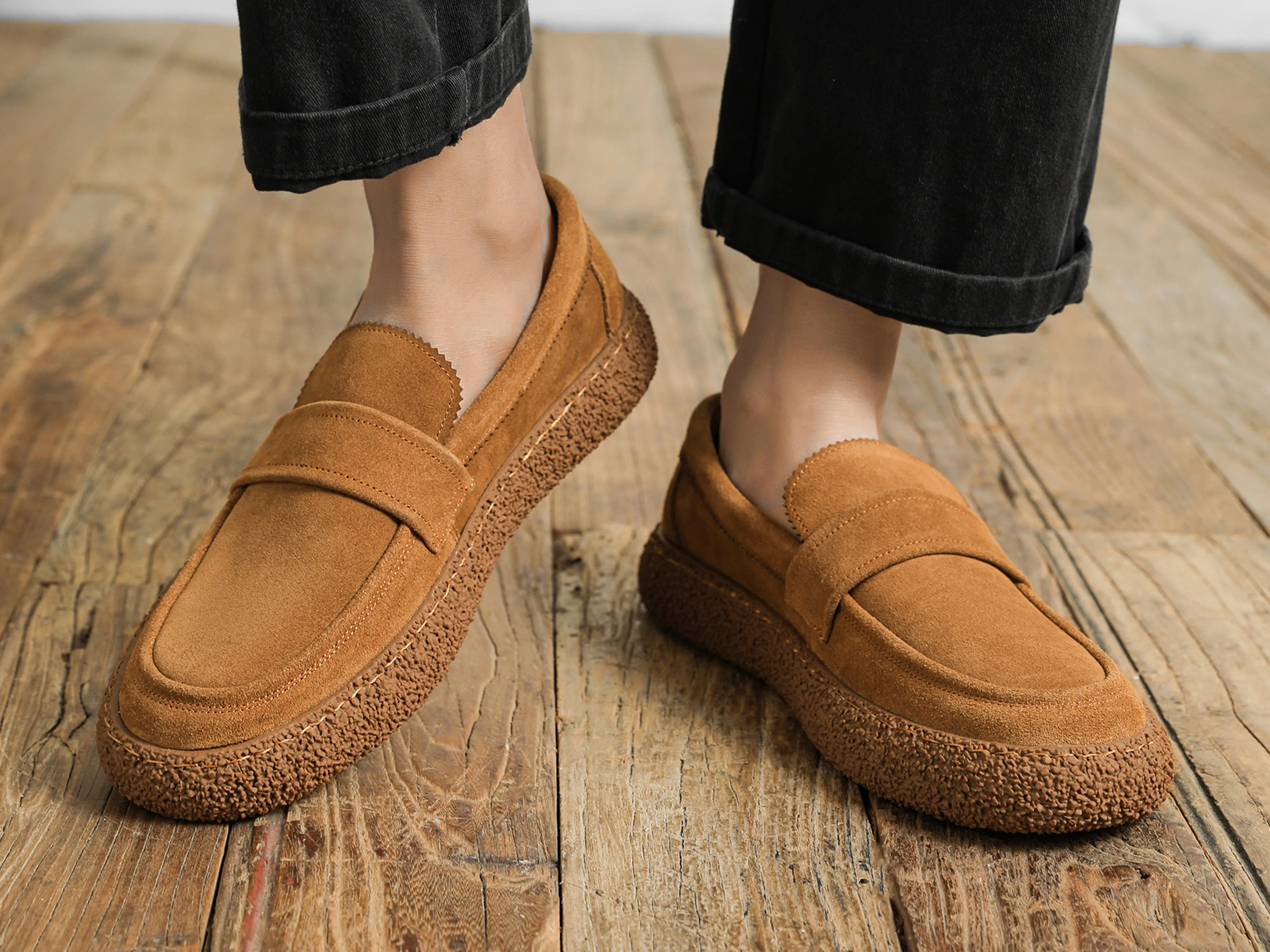 Men's Flat Suede Loafers