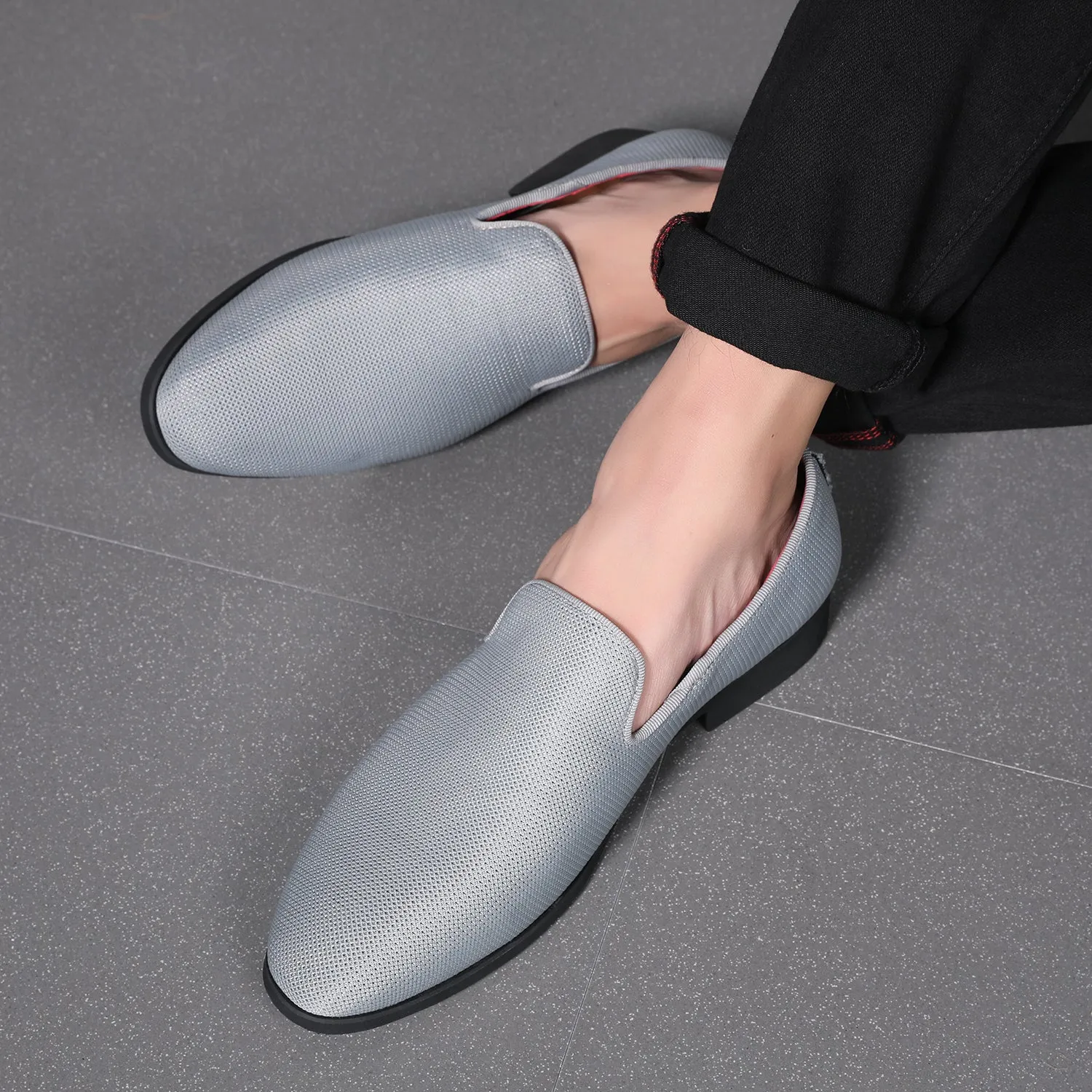 Men's Mesh Solid Breathable Loafers