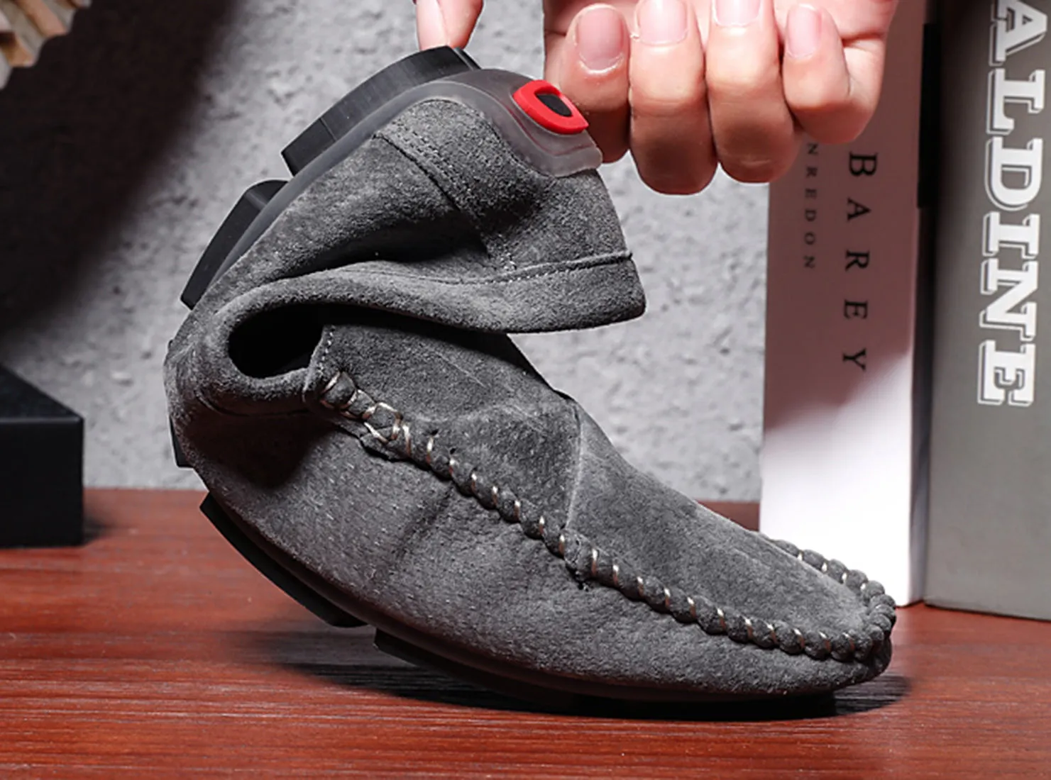 Men's Suede Stitching Driving Moccasins