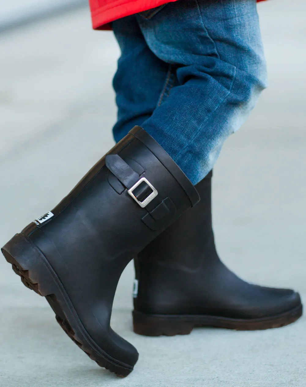 Midnight Black Buckle Boots