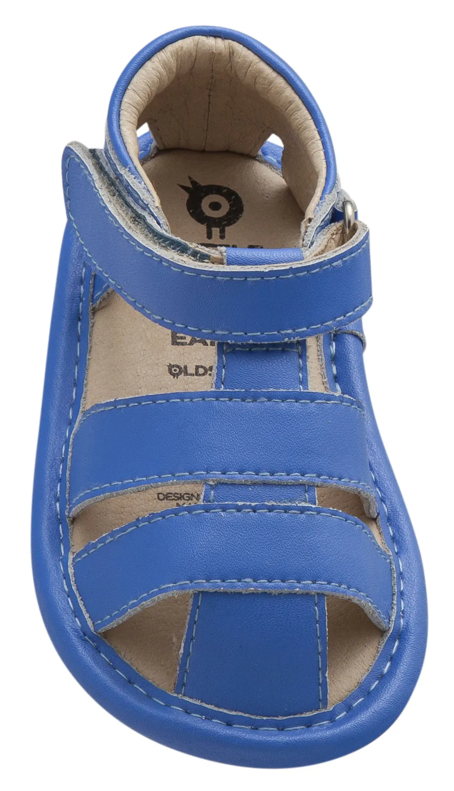 Old Soles Girl's and Boy's Neon Blue Leather Sandy Sandals