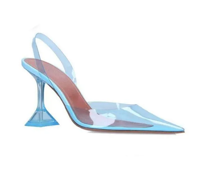 PVC Transparent Cone Heels