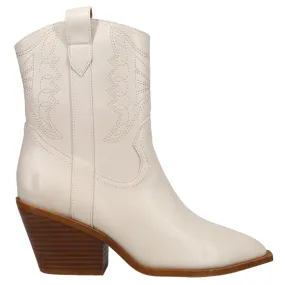 Rowdy Embossed Snip Toe Cowboy Booties