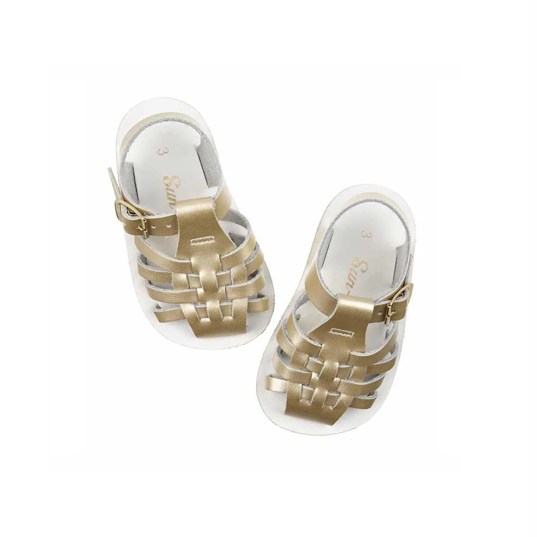 Salt-Water Sun-San Kid's Sandals - Sailor - Gold