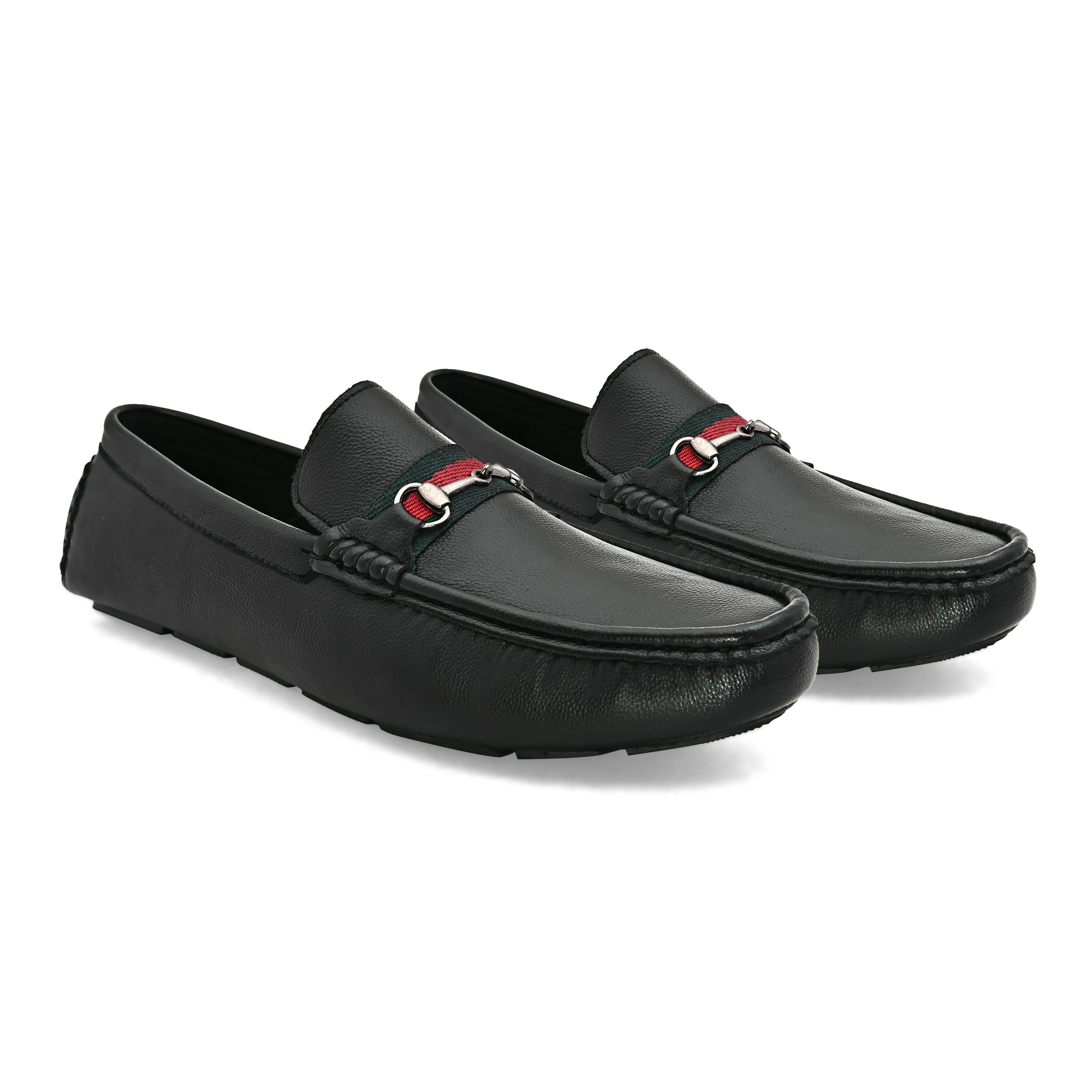 Stallion Black Driving Loafers