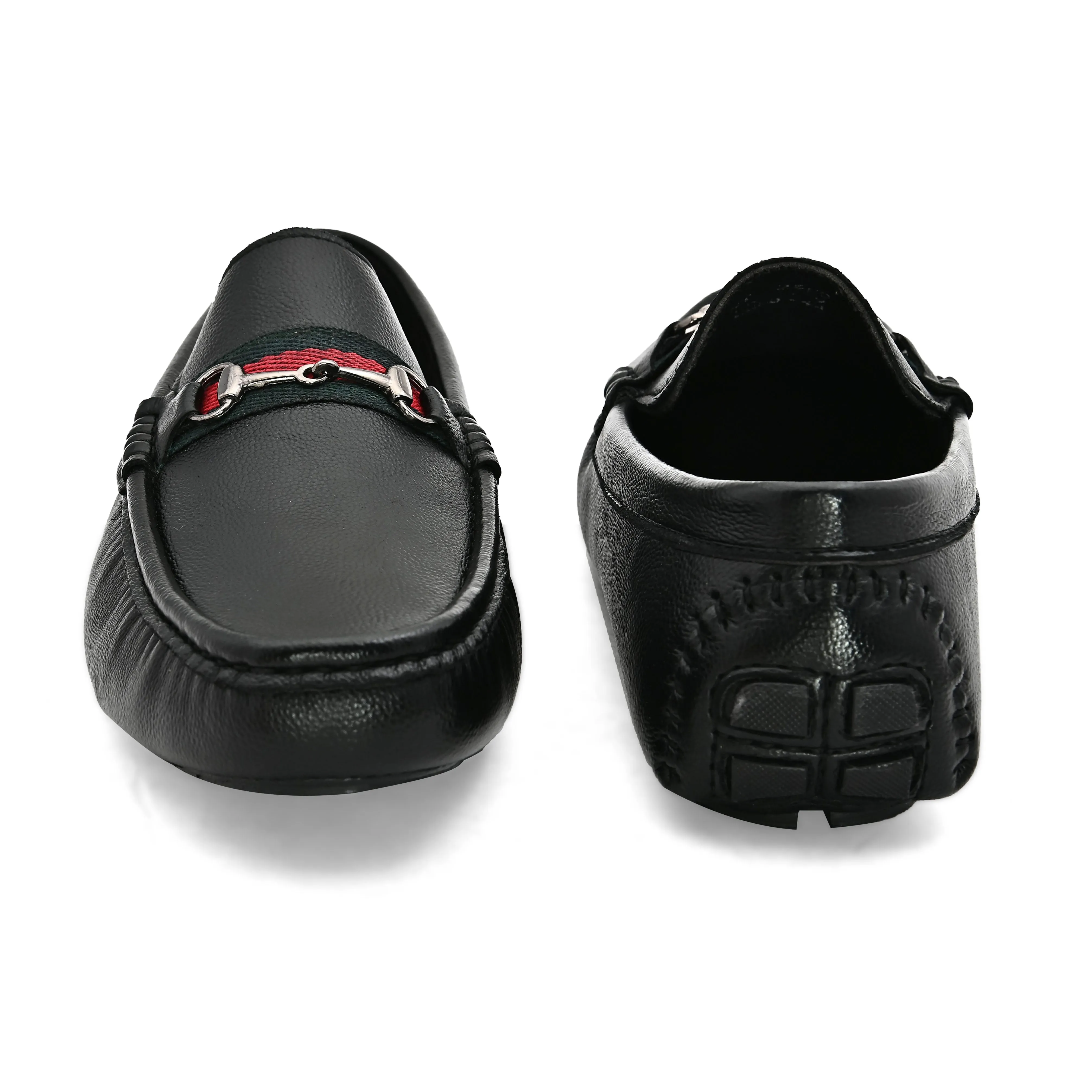 Stallion Black Driving Loafers