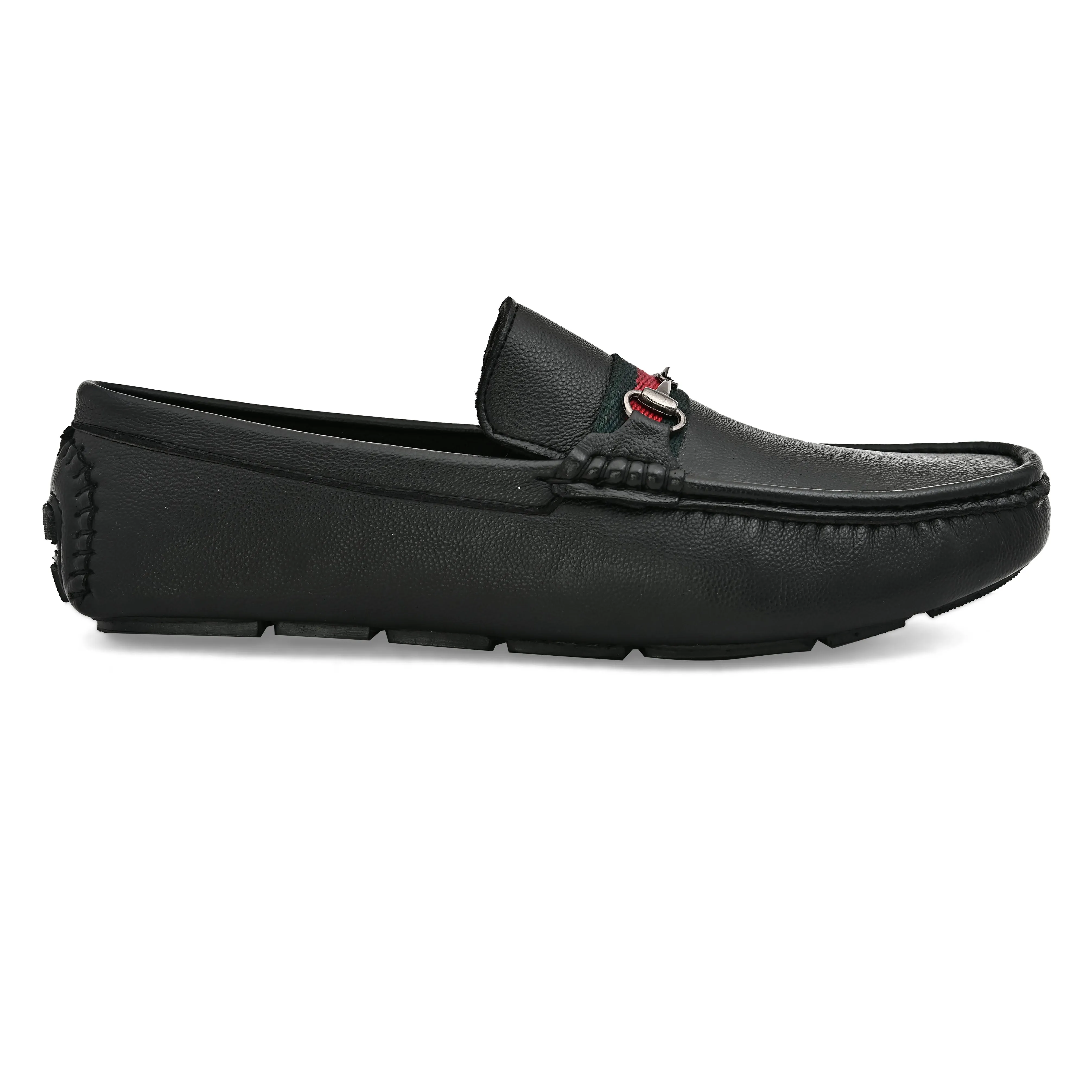 Stallion Black Driving Loafers