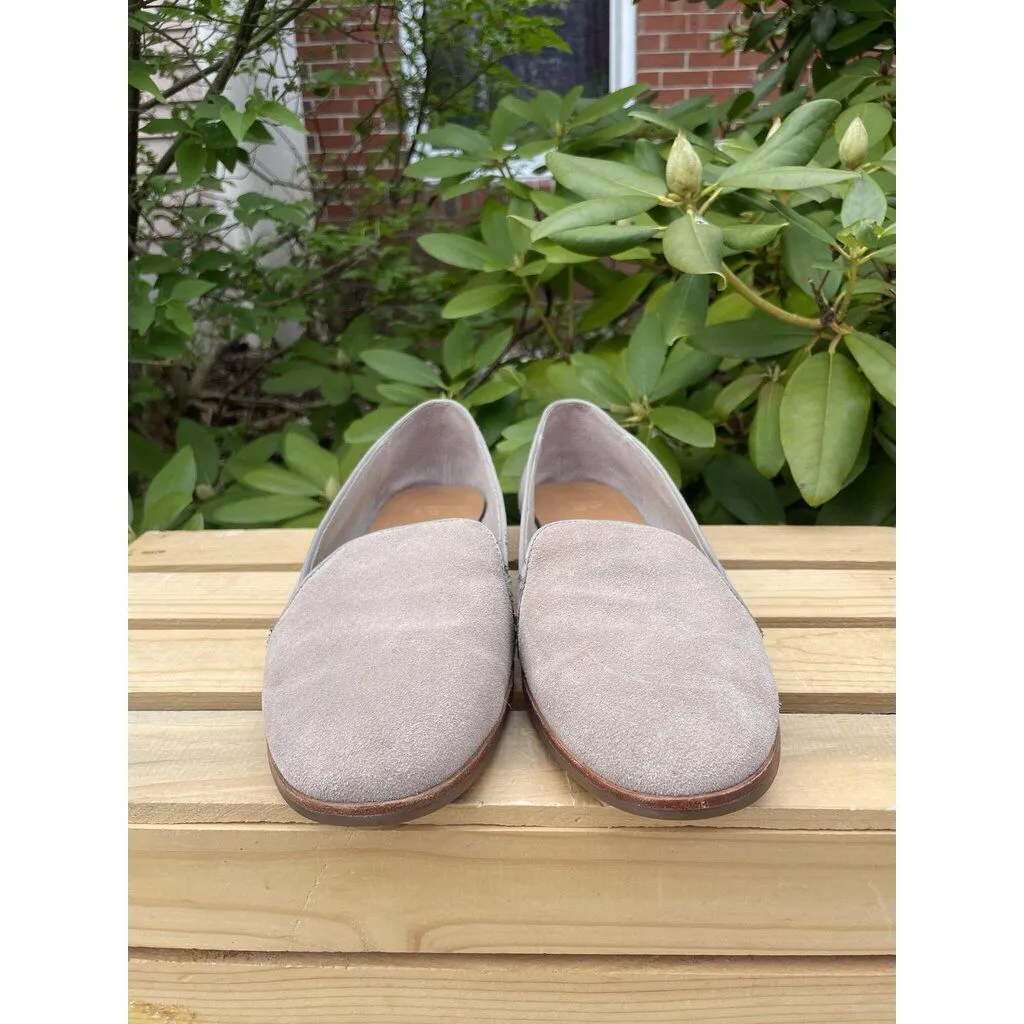 UGG Oyster Bonnie Suede Slip on Loafers - Size 10