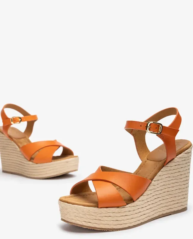 Wedge heel platform sandals