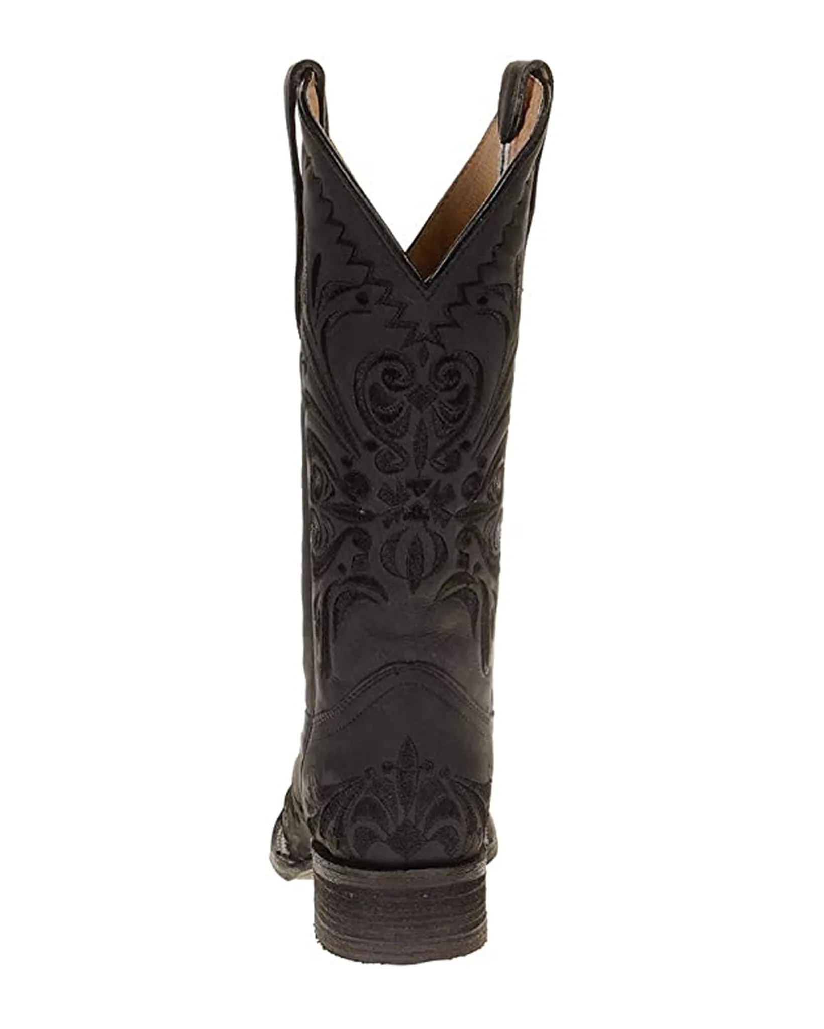 Women's Black Embroidered Western Boots